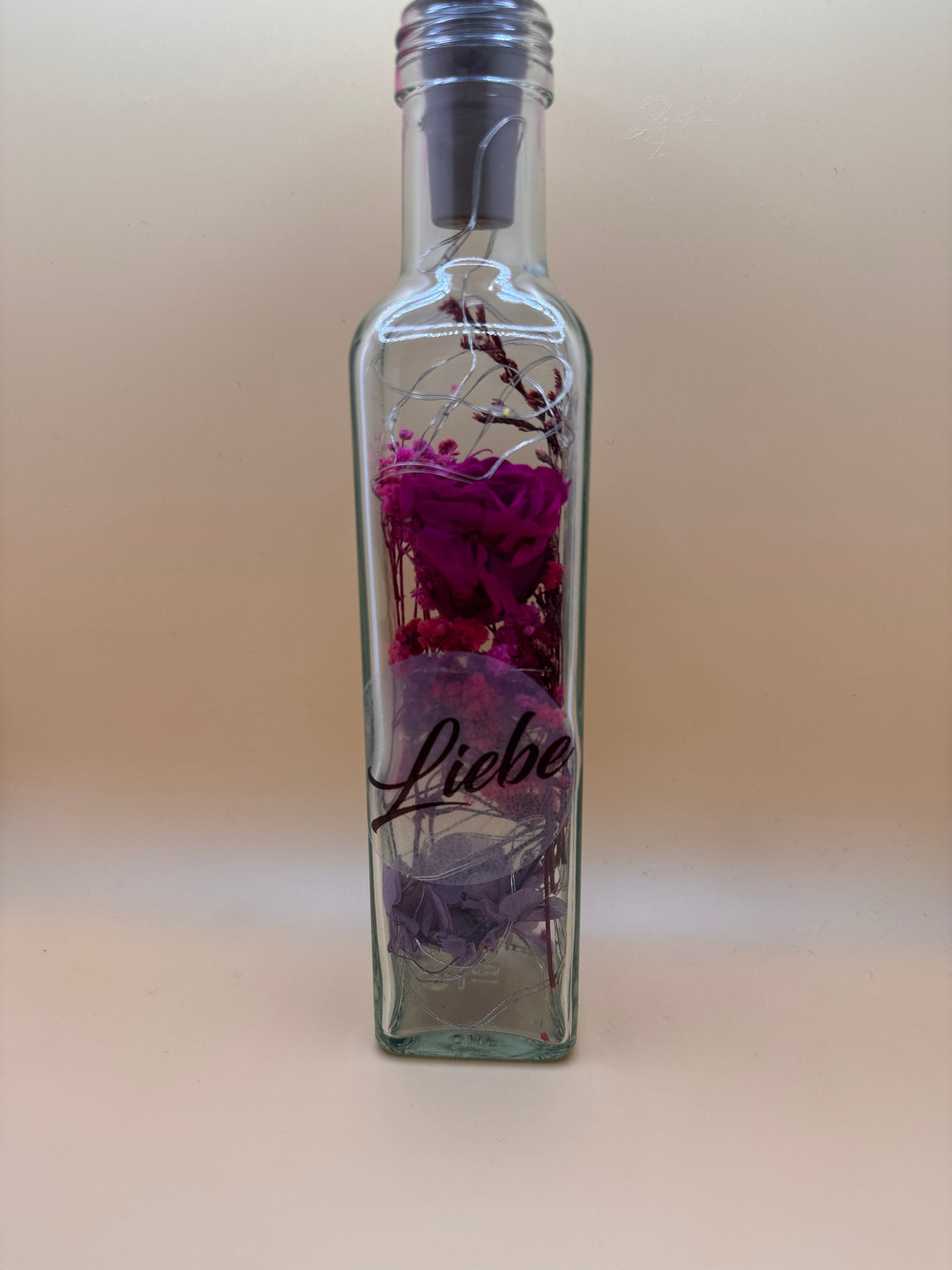 Flower Bottle Liebe - Personalisierbar auf Anfrage - Flowerbottles